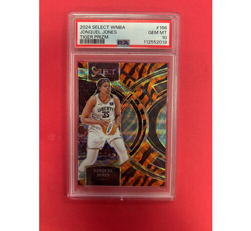 PANINI 2024 PANINI SELECT JONQUEL JONES TIGER PRIZM PSA GRADED 10
