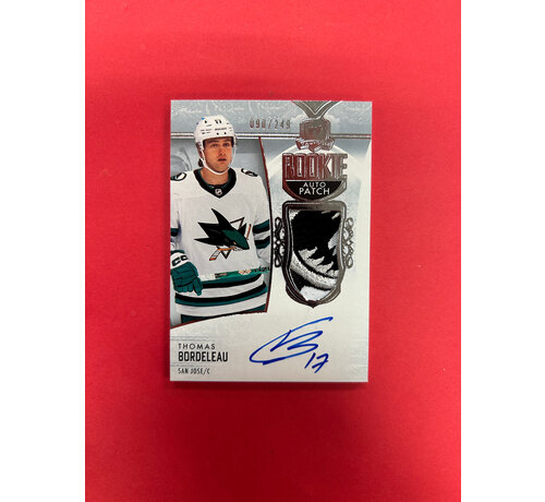UPPER DECK 2022-23 UPPER DECK THE CUP THOMAS BORDELEAU ROOKIE PATCH AUTO /249 INSANE PATCH