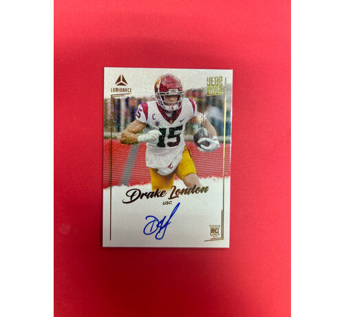 PANINI 2022 PANINI LUMINANCE DRAKE LONDON YEAR ONE AUTOGRAPH