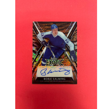 LEAF 2024 LEAF EXOTIC BORJE SALMING TIGER STRIPE AUTOGRAPH /10