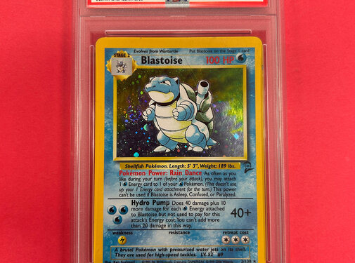 POKEMON 2000 POKEMON BASE SET 2 BLASTOISE HOLO 2/130 PSA GRADED 5