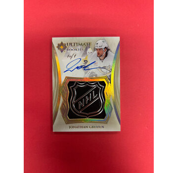 UPPER DECK 2023-24 UPPER DECK ULTIMATE JONATHAN GRUDEN ROOKIE SHIELD 1/1