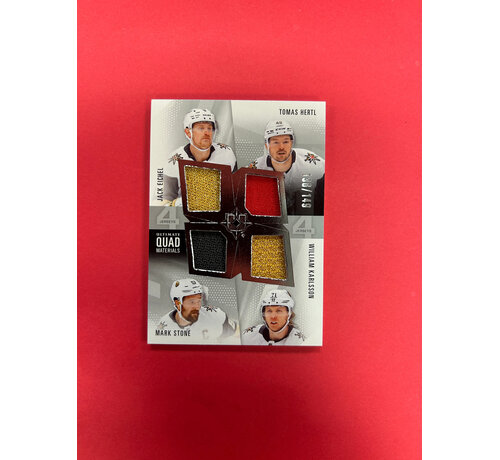 UPPER DECK 2024-25 UPPER DECK ULTIMATE GOLDEN KNIGHTS QUAD JERSEY /149 EICHEL