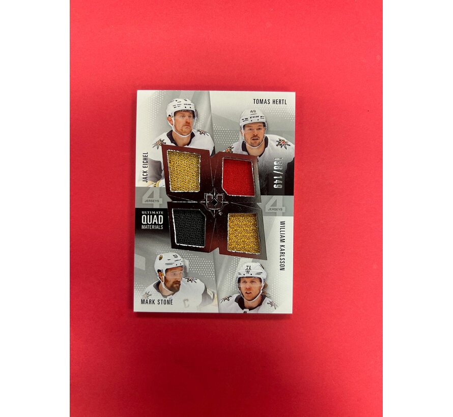 2024-25 UPPER DECK ULTIMATE GOLDEN KNIGHTS QUAD JERSEY /149 EICHEL