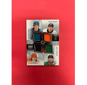 UPPER DECK 2024-25 UPPER DECK PREMIER QUAD MATERIALS ROOKIE CLASS CELEBRINI/MICHKOV/GAUTHIER/STANKOVEN /149