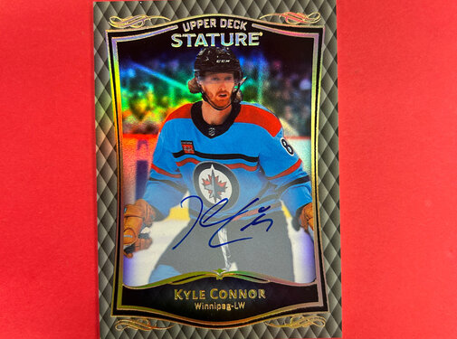 UPPER DECK 2023-24 UPPER DECK  STATURE KYLE CONNOR AUTO