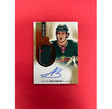 UPPER DECK 2021-22 UPPER DECK THE CUP ADAM BECKMAN ROOKIE AUTO PATCH GOLD /24