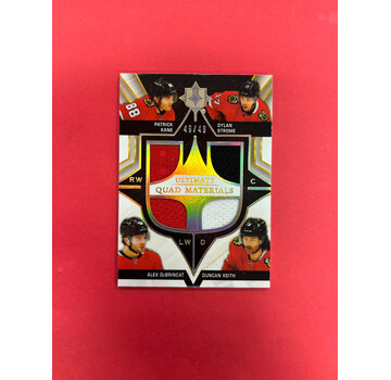 UPPER DECK 2020-21 UPPER DECK ULTIMATE COLLECTION QUAD MATERIALS BLACKHAWKS 49/49