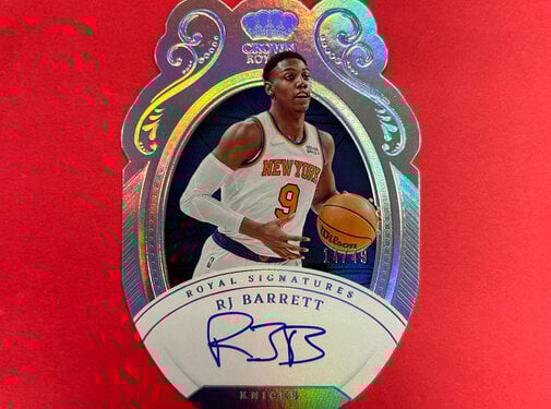 PANINI 2022-23 PANINI CROWN ROYALE RJ BARRETT AUTO /49