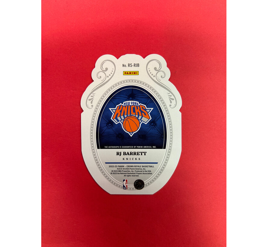 2022-23 PANINI CROWN ROYALE RJ BARRETT AUTO /49