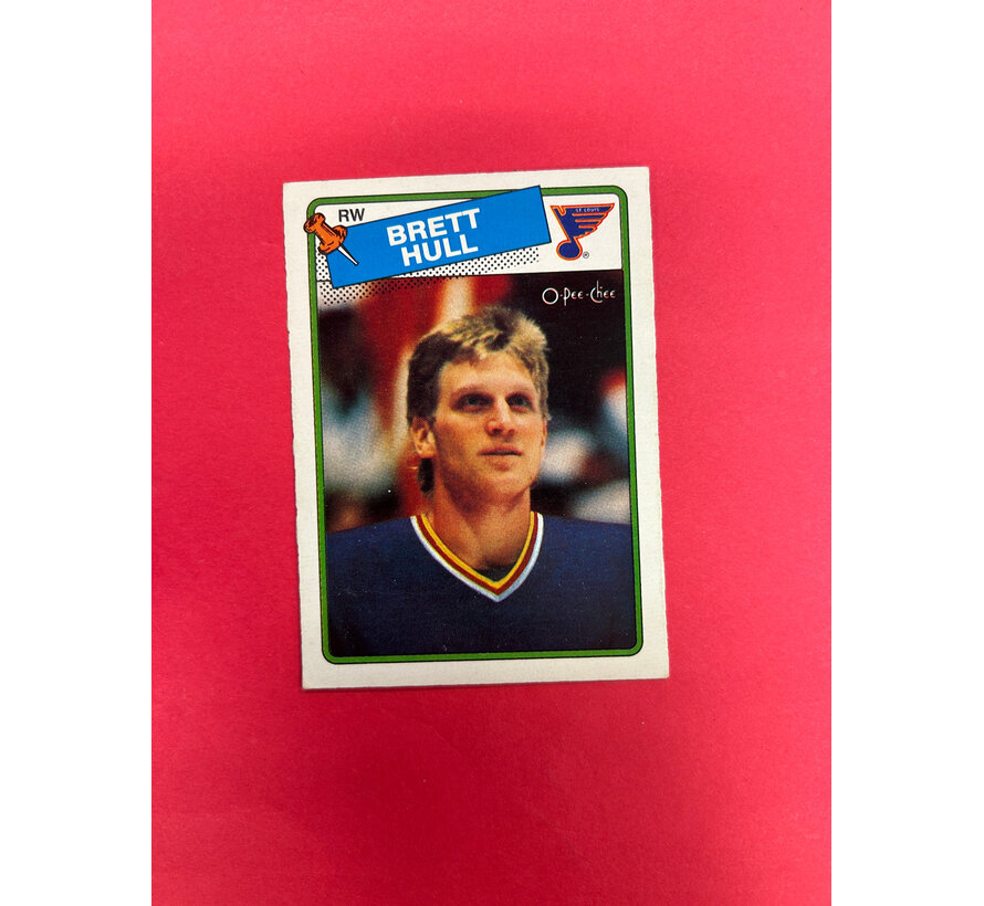 1988-89 O-PEE-CHEE BRETT HULL ROOKIE CARD