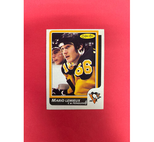 O-PEE-CHEE 1986-87 O-PEE-CHEE MARIO LEMIEUX 2ND YEAR