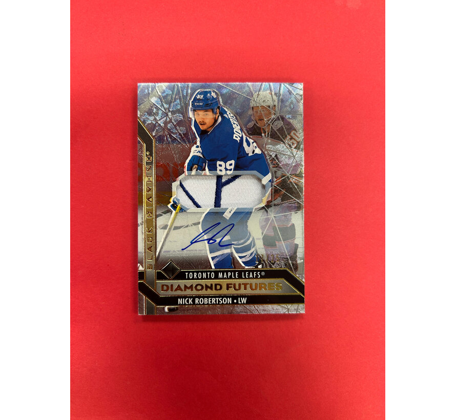 2020-21 UPPER DECK BLACK DIAMOND NICK ROBERTSON DIAMOND FUTURES [ATCH AUTO /25