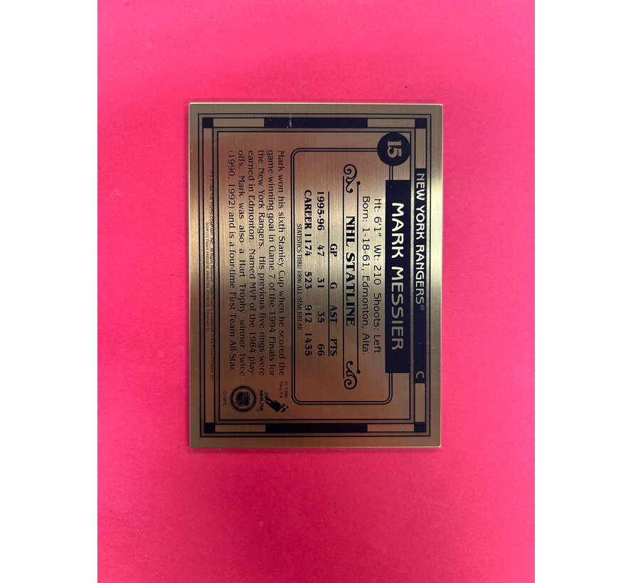 1996 TOPPS FINEST BRONZE MARK MESSIER