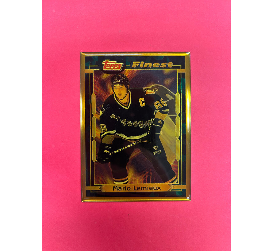 1996 TOPPS FINEST BRONZE MARIO LEMIEUX SP