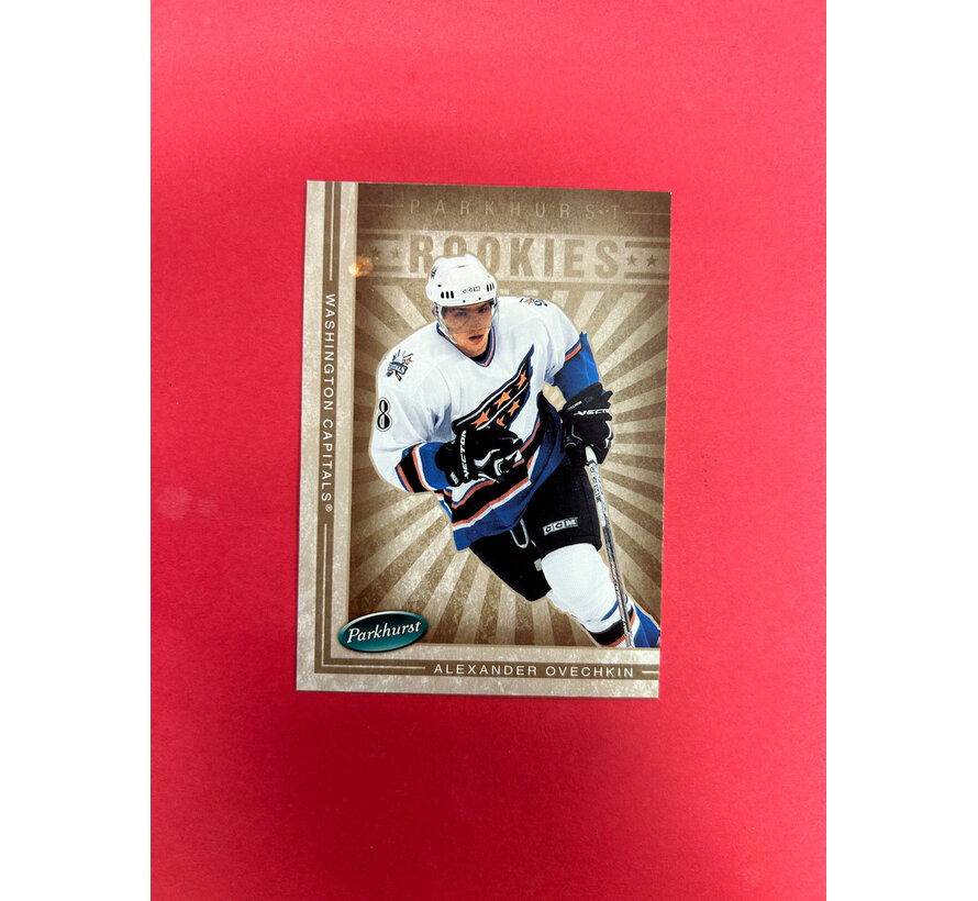 2005-06 PARKHURST ALEXANDER OVECHKIN ROOKIE PRINTING DEFECT