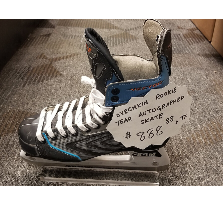 ALEX OVECHKIN ROOKIE YEAR AUTOGRAPHED SKATE JSA L.O.A.