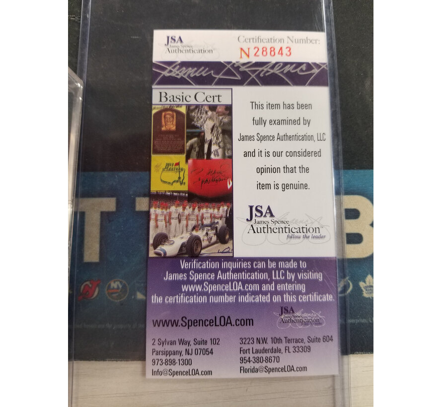 WAYNE GRETZKY AUTOGRAPHED GAME PUCK JSA COA