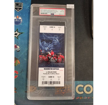PSA ALEX OVECHKIN SET NHL RUSSIAN GOAL RECORD TICKET STUB PSA 8 CAPITALS