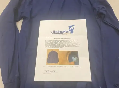 WAYNE GRETZKY GAME WORN UNDERSHIRT 1997-98 RANGERS NHL WITH SHAWN CHAULK LOA