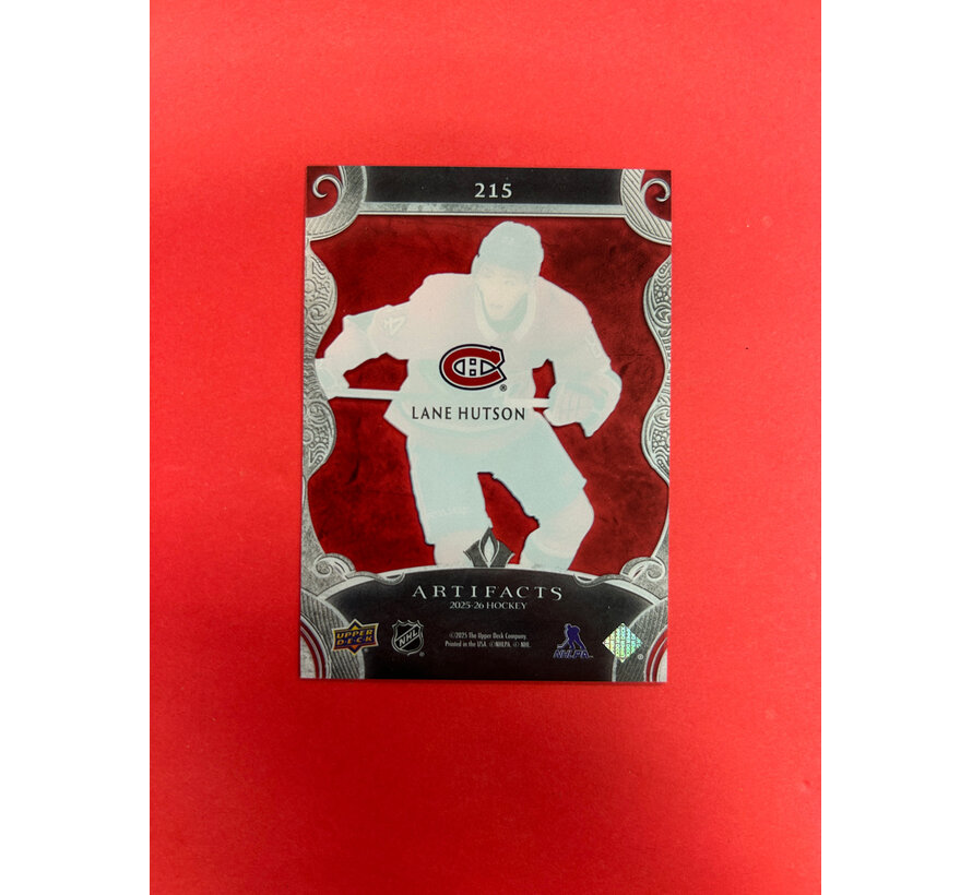 2025-26 UPPER DECK ARTIFACTS LANE HUTSON CLEAR CUT ROOKIES