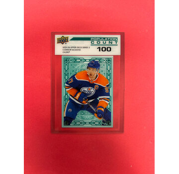 UPPER DECK 2023-24 UPPER DECK SERIES 2 CONNOR MCDAVID POPULATION COUNT 100
