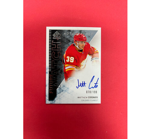 UPPER DECK 2023-24 SP AUTHENTIC MATTHEW CORONATO RETRO FUTURE WATCH AUTO /199