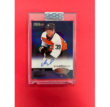 UPPER DECK 2024-25 UPPER DECK CLEAR CUT MATVEI MICHKOV STARQUEST ROOKIE AUTOGRAPH