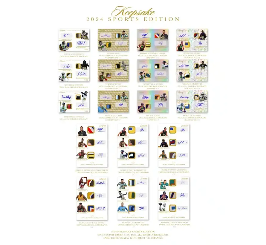 2024 SUPER PRODUCTS KEEPSAKE MULTISPORT EDITION
