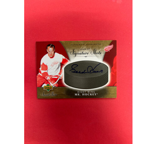 UPPER DECK 2006-07 UPPER DECK SIGNATURE SHOTS GORDIE HOWE AUTOGRAPH