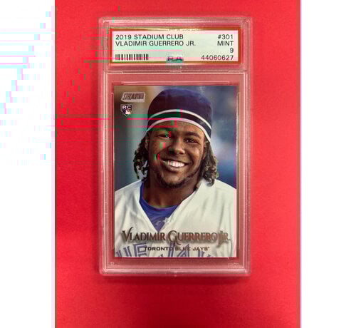 TOPPS 2019 TOPPS STADIUM CLUB VLADIMIR GUERRERO JR ROOKIE PSA GRADED 9