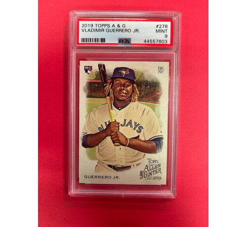TOPPS 2019 TOPPS ALLEN AND GINTER VLADIMIR GUERRERO JR ROOKIE PSA GRADED 9