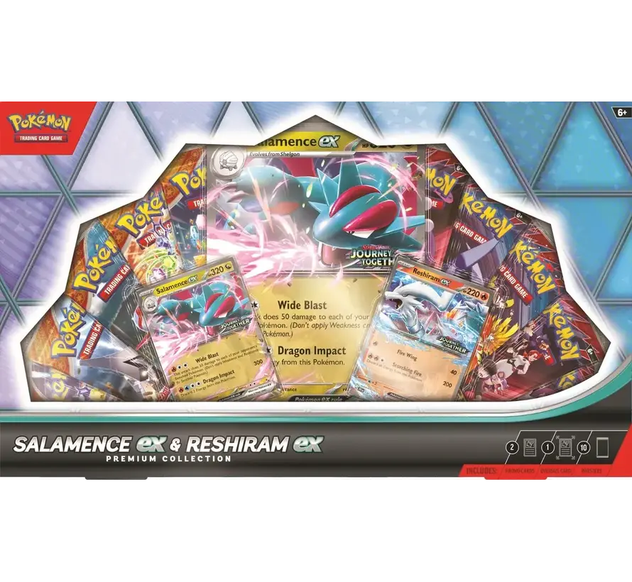POKEMON PREMIUM COLLECTION SALAMENCE EX & RESHIRAM EX