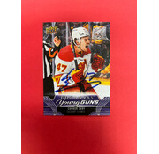 UPPER DECK 2023-24 UPPER DECK EXTENDED SERIES CONNOR ZARY YOUNG GUNS CANVAS AUTOGRAPHED IN PERSON