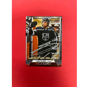 UPPER DECK 2020-21 UPPER DECK SERIES 1 GABE VILARDI YOUNG GUNS CANVAS AUTOGRAPHED IN PERSON