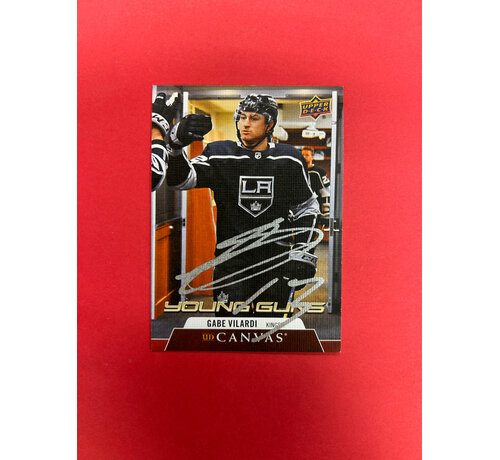 UPPER DECK 2020-21 UPPER DECK SERIES 1 GABE VILARDI YOUNG GUNS CANVAS AUTOGRAPHED IN PERSON