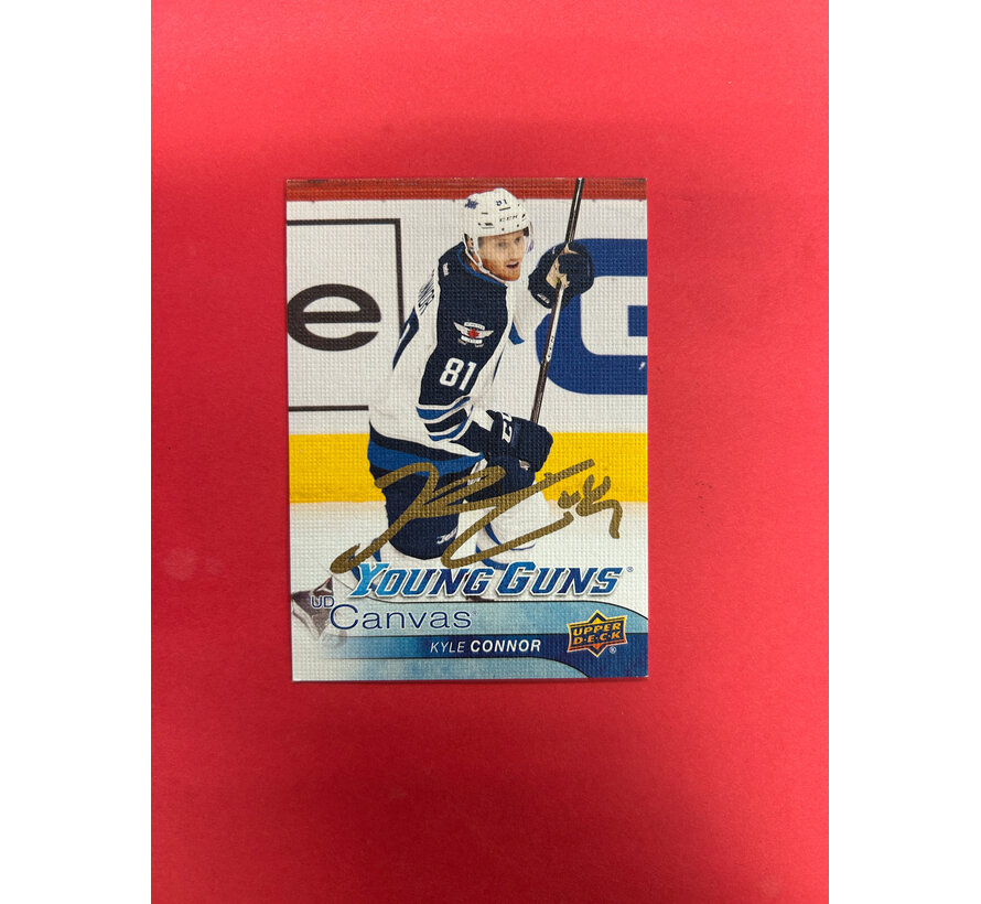 2016-17 UPPER DECK SERIES 2 KYLE CONNOR YOUNG GUNS CANVAS AUTOGRAPHED IN PERSON