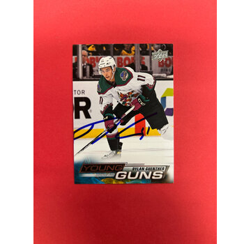 UPPER DECK 2022-23 UPPER DECK SERIES 2 DYLAN GUENTHER YOUNG GUNS AUTOGRAPHED IN PERSON