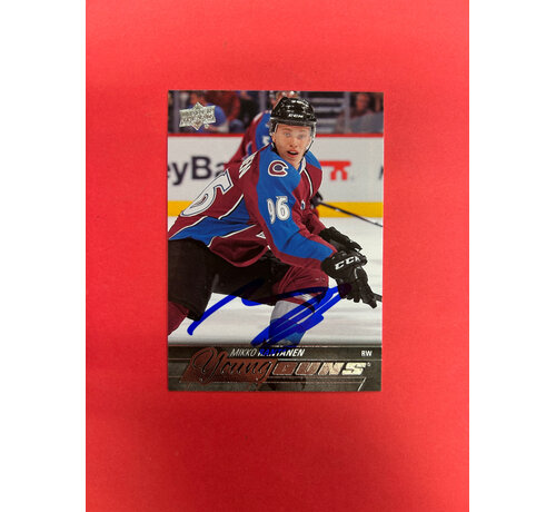 UPPER DECK 2015-16 UPPER DECK SERIES 1 MIKKO RANTANEN YOUNG GUNS AUTOGRAPHED IN PERSON
