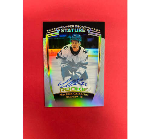 UPPER DECK 2024-25 UPPER DECK STATURE MACKLIN CELEBRINI AUTO ROOKIE
