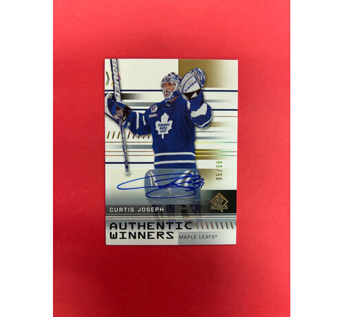 UPPER DECK 2019-20 SP AUTHENTIC CURTIS JOSEPH AUTHENTIC WINNERS AUTO /99