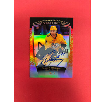 UPPER DECK 2024-25 UPPER DECK STATURE STEVEN STAMKOS ORANGE AUTO /50