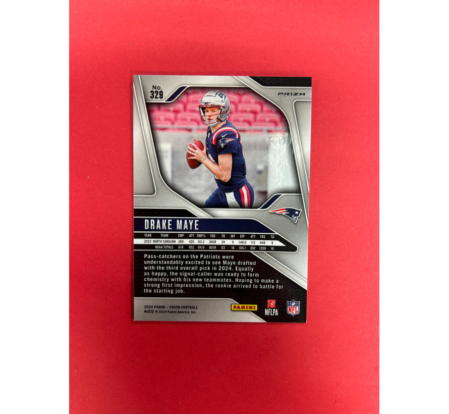 2024 PANINI PRIZM DRAKE MAYE RED WHITE BLUE ROOKIE