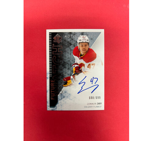 UPPER DECK 2023-24 UPPER DECK SP AUTHENTIC CONNOR ZARY FUTURE WATCH AUTOGRAPH RETRO /699