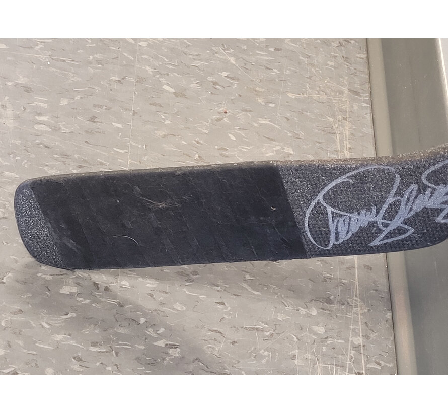TEEMU SELANNE 2012-13 AUTOGRAPHED ANAHEIM DUCKS GAME USED STICK DOUBLE DEKE COA