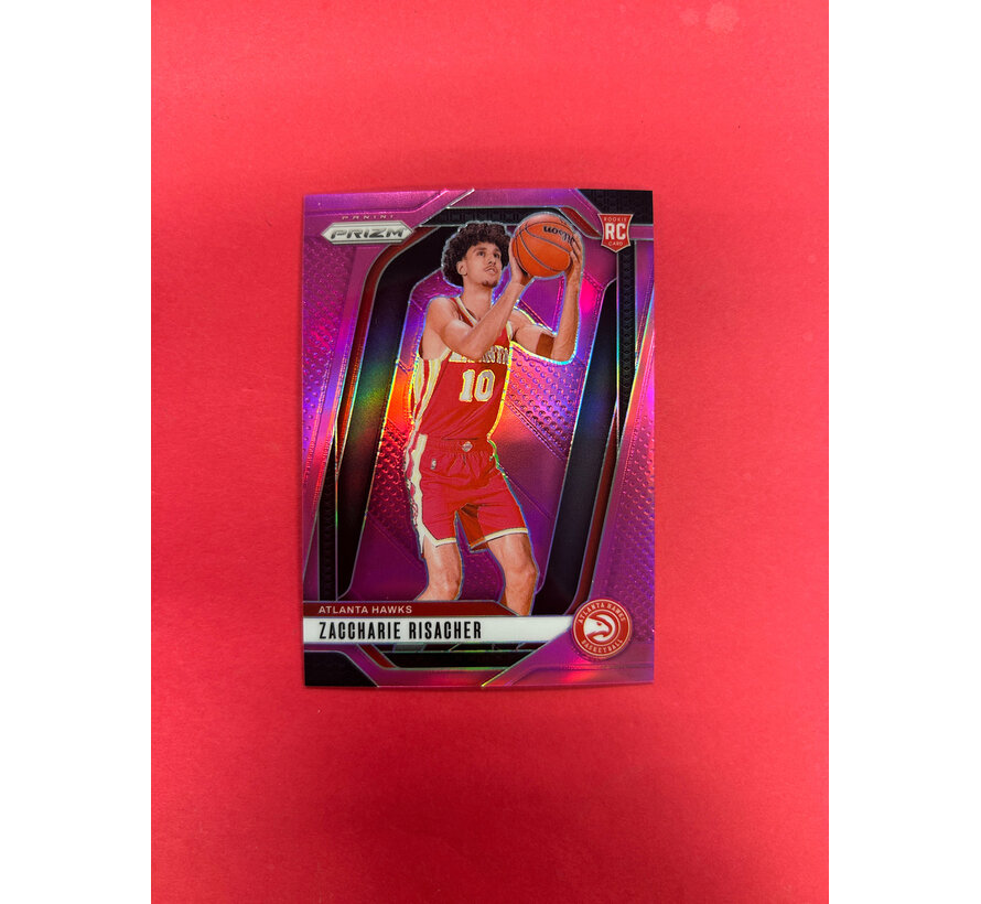2024-25 PANINI PRIZM ZACCHARIE RISACHER PINK PRIZM ROOKIE /249