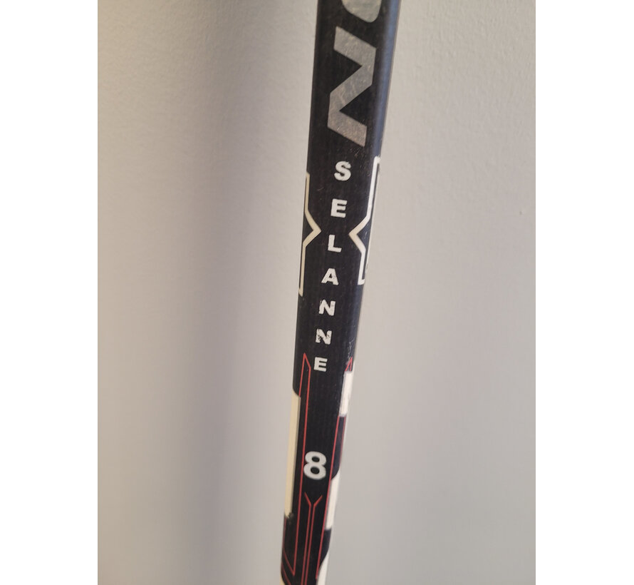 TEEMU SELANNE 2012 AUTOGRAPHED ANAHEIM DUCKS GAME USED STICK NO COA