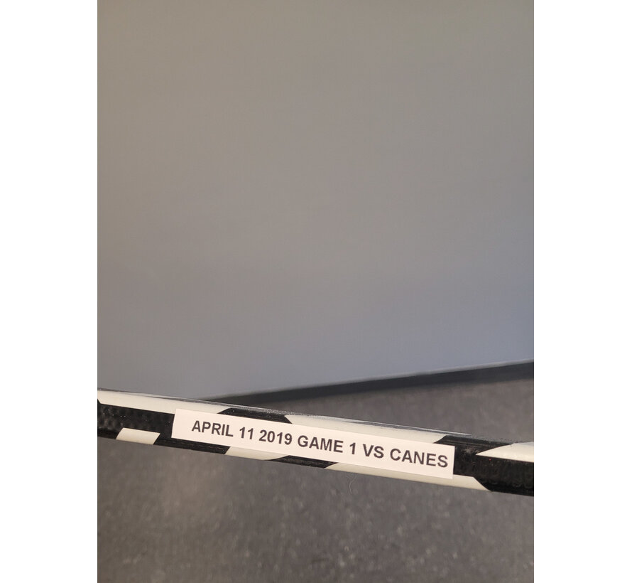 ALEX OVECHKIN 2018-19 GAME USED PLAYOFF STICK CAPITALS VS HURRICANES DOUBLE DEKE COA