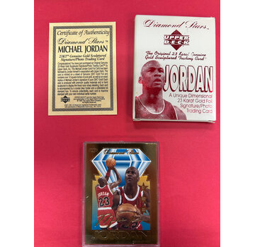 UPPER DECK UPPER DECK MICHAEL JORDAN DIAMOND STARS PROMO 23KT GOLD COMPLETE