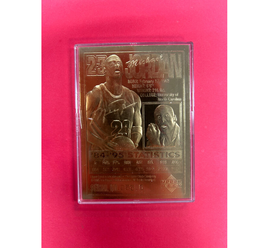 UPPER DECK MICHAEL JORDAN DIAMOND STARS PROMO 23KT GOLD COMPLETE